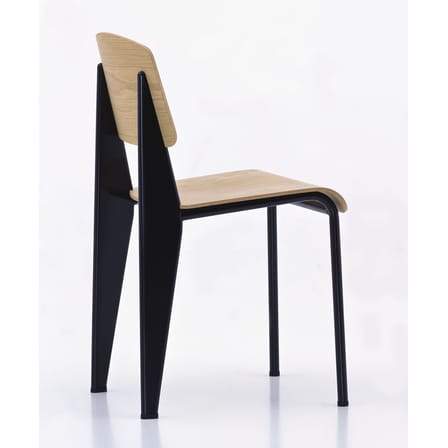 Standard Chair natural wood / By Jean prouvé, 1934 - Metal & wood - Vitra