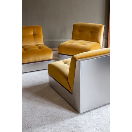 Chauffeuse Stanley tissu rouge / Canapé modulable - Velours / L 65 cm - RED Edition