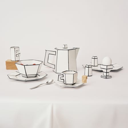Eierbecher Carte Blanche keramik weiß / Set von 2 - Serax