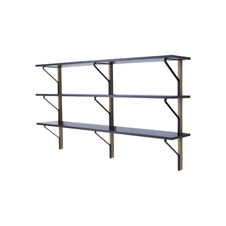 Étagère Kaari bois noir / L 200 x H 113 cm - Mélaminé / Bouroullec, 2015 - ARTEK