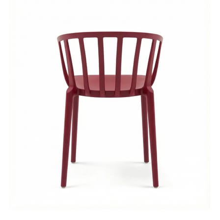 Fauteuil empilable Venice plastique rouge - Kartell