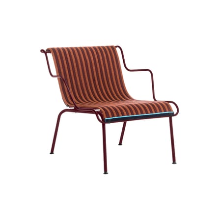 Fauteuil lounge empilable South métal rouge / Konstantin Grcic, 2023 - Magis