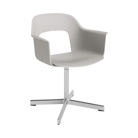 Fauteuil pivotant Layout 231 gris / Recyclé - Hay