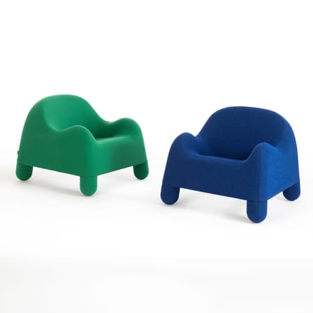 Fauteuil rembourré Gomma tissu vert / De Pas, D'Urbino, Lomazzi, 1970 - Zanotta
