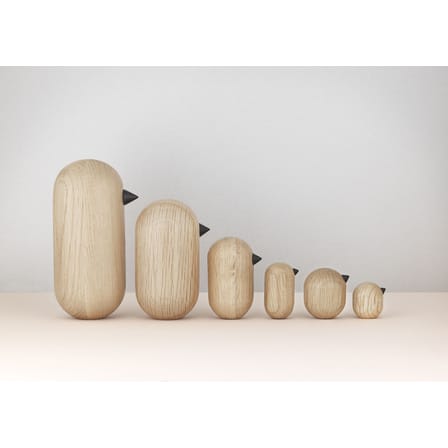 Figurine Little Bird bois naturel / H 10 x Ø 5,2 cm - Normann Copenhagen
