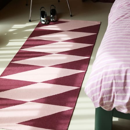 Takt Hallway rug textile pink / 70 x 180 cm - & klevering