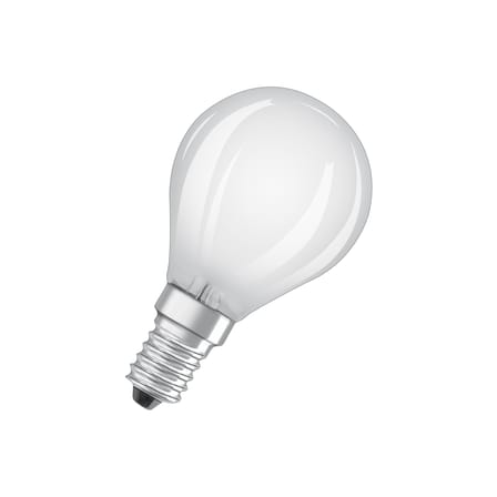 Lampadina LED E14 Mini globe vetro bianco Smerigliata / 5,9W (= 60W) - Bianco freddo - Osram