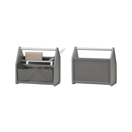 Panier Locker Box SMALL tissu gris / Organiseur de bureau - L 36,5 cm / Konstantin Grcic, 2021 - Vitra