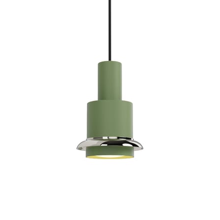 Suspension Chaumont métal vert / Ø 15 cm - Réédition 1964 - DCW éditions