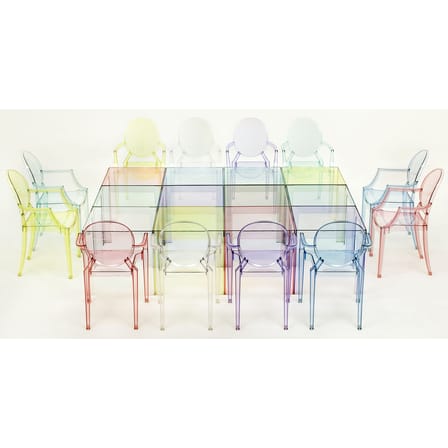 Tavolino d'appoggio Jolly materiale plastico grigio / Paolo Rizzatto, 2002 - Kartell
