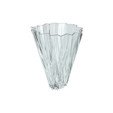 Vase Shanghai plastique transparent / Mario Bellini, 2012 - Kartell