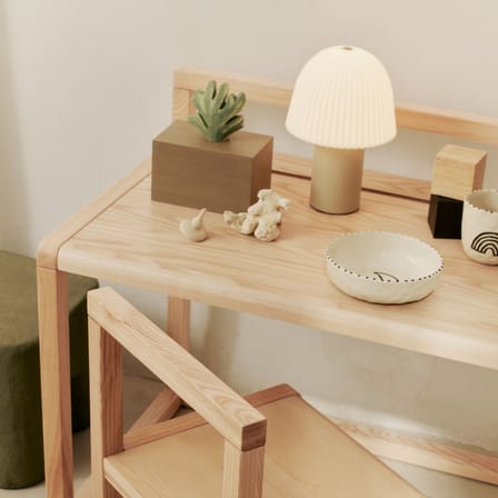 Frill Wireless rechargeable lamp plastic material beige - Ferm Living
