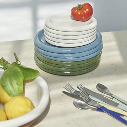 Set de 2 assiettes Barro céramique / Ø 24 cm - Hay