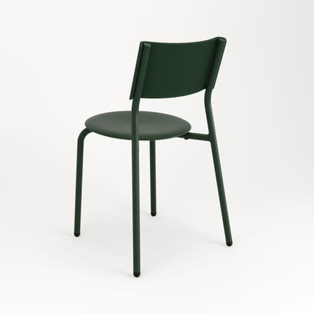 Chaise empilable SSDr Outdoor plastique vert forêt / Pour l'extérieur - Recyclé - TIPTOE