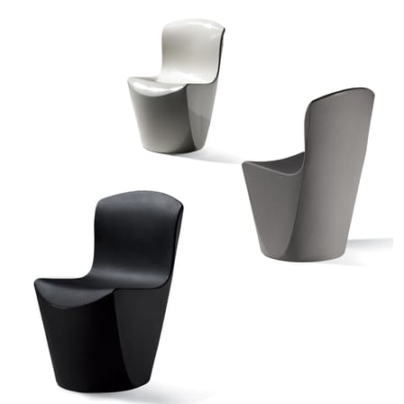 Chaise Zoe plastique blanc - Slide