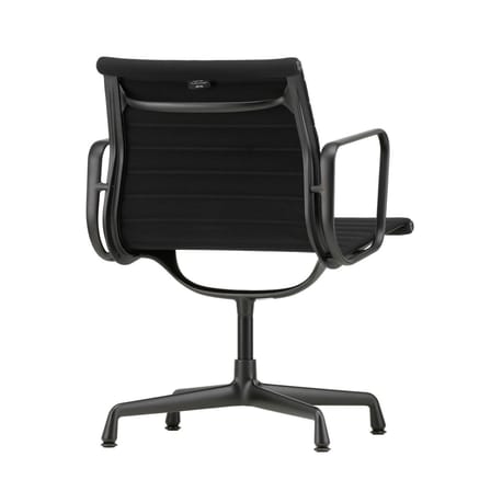 Fauteuil pivotant Aluminium Chair EA108 tissu noir - Vitra
