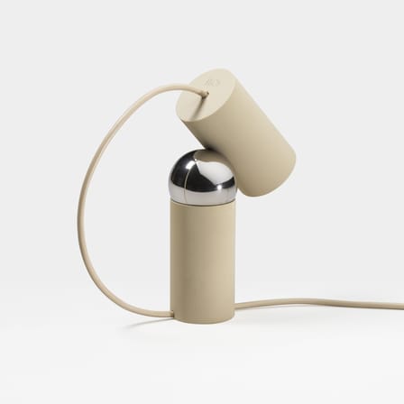 Lampe de table Bilboquet plastique beige / Orientable - Flos