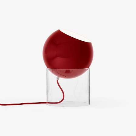 Lampe de table Topan VP13 métal rouge / H 31 cm - Verner Panton, 1959 - &tradition