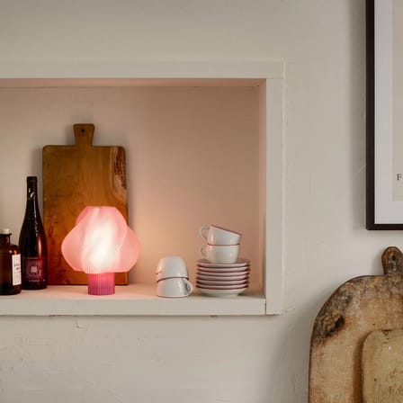 Lampe sans fil rechargeable Soft Serve rose - CRÈME ATELIER