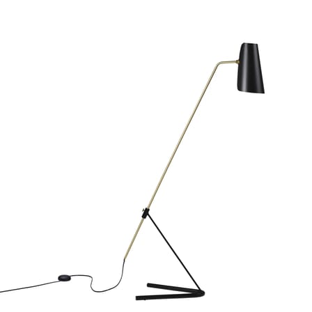 Lampadaire G21 Perforé métal noir / Liseuse - Réédition 1951, Pierre Guariche - SAMMODE STUDIO