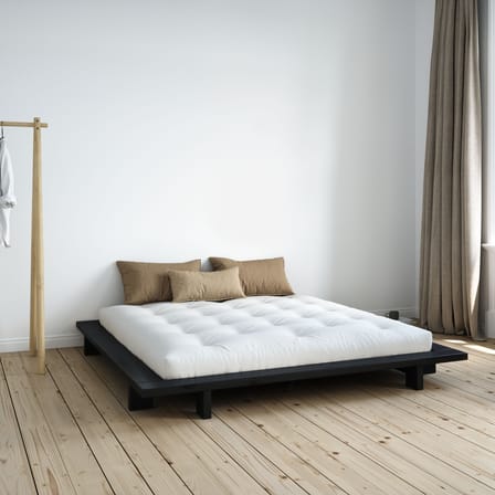 Lit double Japan bois noir / Pour matelas 180 x 200 cm - KARUP