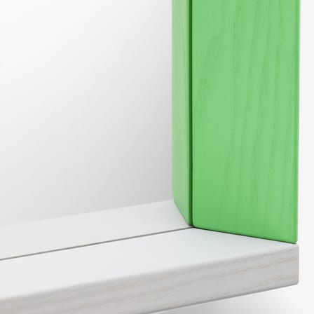 Miroir mural Colour Frame - Small bois vert / 38,5 x 48 cm - Vitra