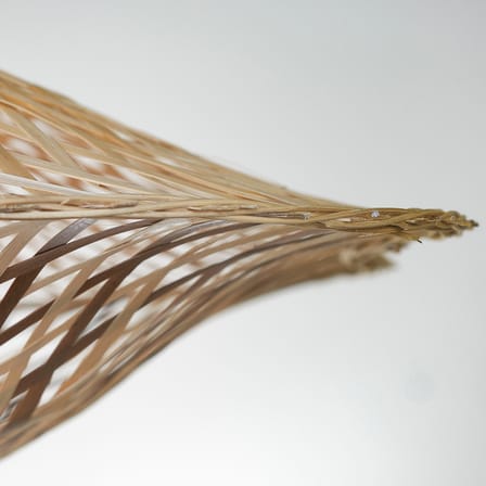 Pendelleuchte Madura holz beige / Ø 60 x H 15 cm - Bambus - GOOD&MOJO