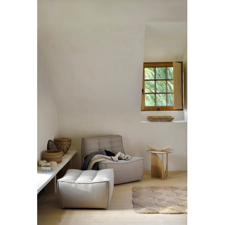 Pouf N701 tissu beige / 70 x 70 cm - Ethnicraft