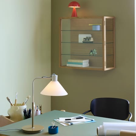 Rangement mural Poetic Large / Vitrine - 60 x 60 cm / Avec porte - HÜBSCH