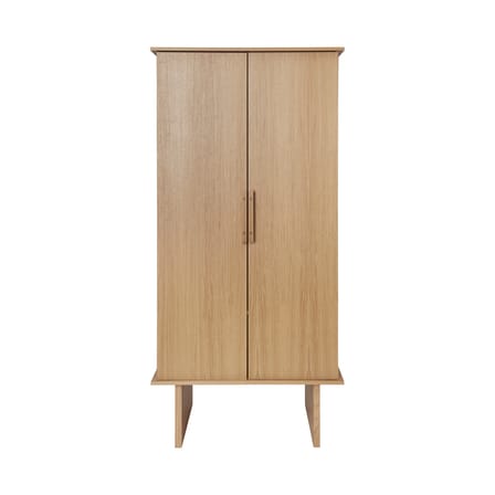 Schrank Stilt holz natur / Kleiderschrank - B 90 x H 186 cm / Mit Kleiderstange - Ferm Living