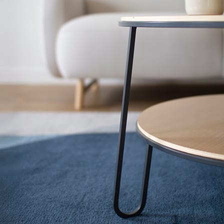 Table basse Eugénie Small bois gris / Ø 70 - Hartô