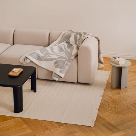 Table d'appoint Sato métal gris / Ø 35 x H 42,5 cm - NOO.MA