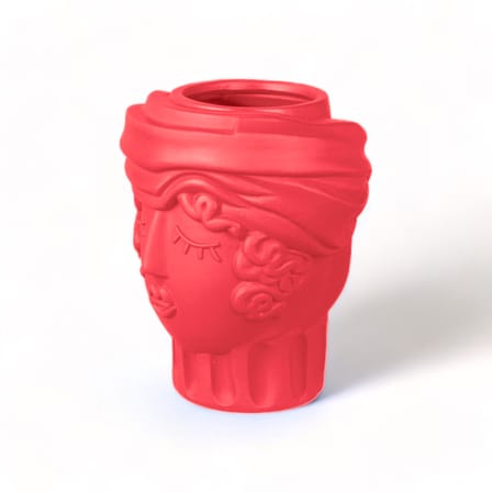 Vase Magna Graecia - Woman céramique rose / H 33 cm - Seletti