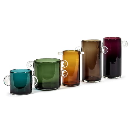 Vase Wind & Fire verre vert / Ø 17,5 x H 18 cm - Serax