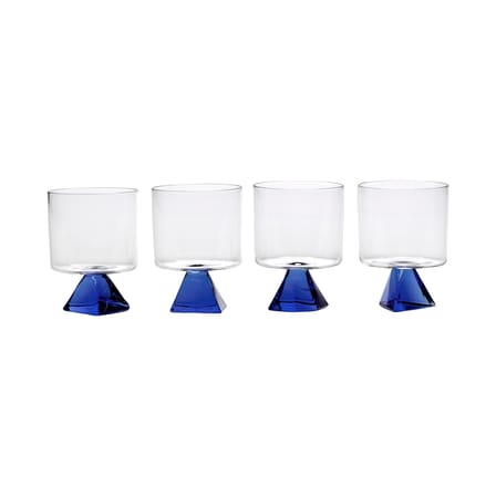 Set de 4 verres à vin Silos bleu - Serax