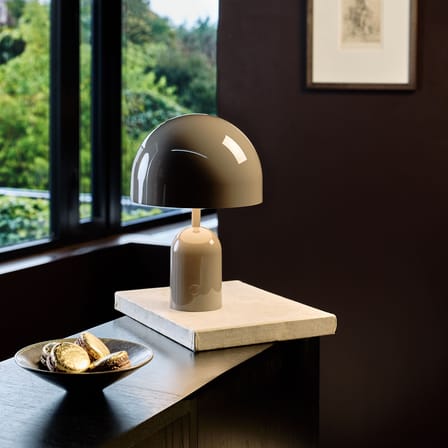 Bell LED Wireless rechargeable lamp plastic material brown - Tom Dixon