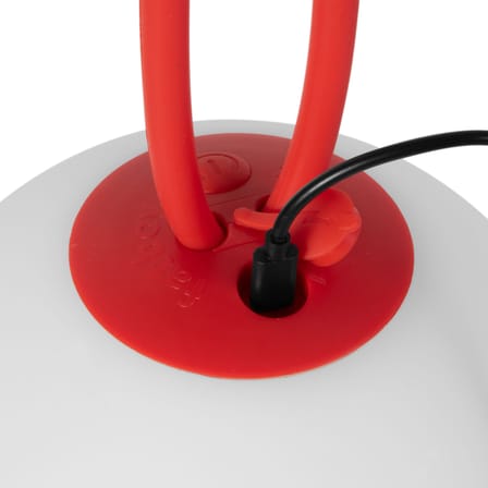 Bolleke x Boris Wireless rechargeable outdoor lamp plastic material red / LED - Ø 20 cm - Fatboy