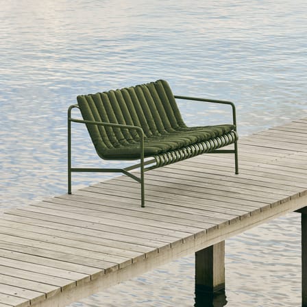 Accessoire  tissu rouge / Coussin Soft Quilted - Pour canapé de jardin Palissade Lounge L 139 cm - Hay