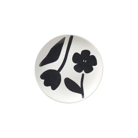 Assiette à dessert Flora céramique noir / Ø 20 cm - BROSTE COPENHAGEN