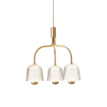 Sospensione Asteea 3 LED materiale plastico oro / Triplo - NUURA