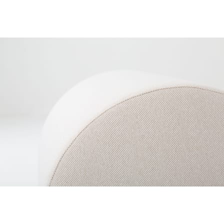 Banc rembourré Place des Petits Pères tissu gris Court par José Lévy / L 60 cm - Exclusivité Made In Design - Lelièvre Paris