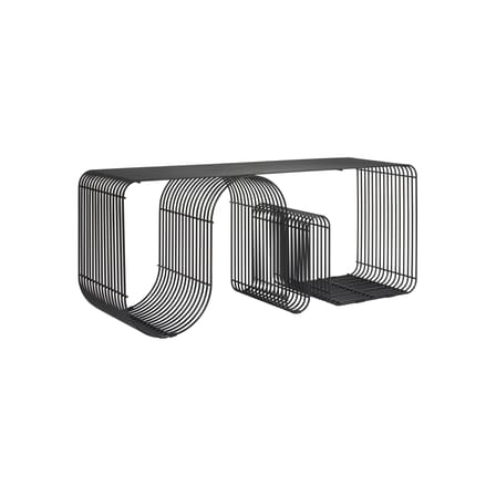 Bank Curva metall schwarz / Regal - B 100 cm - AYTM
