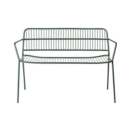 Banc avec dossier Eden métal vert / L 115 cm - BROSTE COPENHAGEN