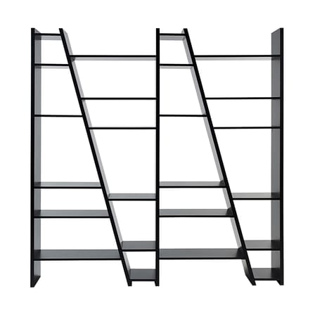 Bücherregal San Andreas 004 holz schwarz / L 190 cm x H 195 cm - POP UP HOME