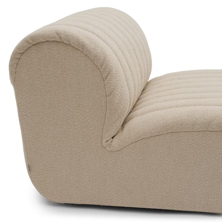 Chauffeuse Coltre tissu beige / Module de canapé - Muuto