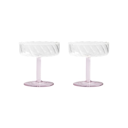 Set de 2 coupes à champagne Twirl - & klevering