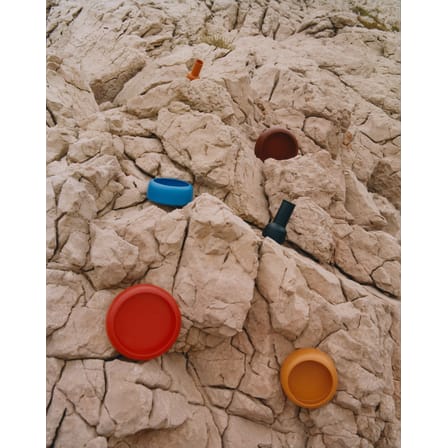 Coupe Omar 01 céramique bleu / Small - Ø 23,5 x H 9,5 cm / Fait main - raawii