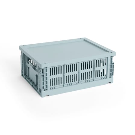 Couvercle  plastique bleu / Pour panier Colour Crate Medium 27 x 35 cm - Hay