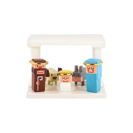 Crèche Miracolo ! céramique multicolore / Avec 5 santons - Décoré à la main - Alessi