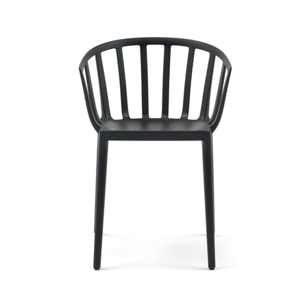 Fauteuil empilable Venice plastique noir - Kartell